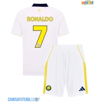 Camisa de time de futebol Al-Nassr Cristiano Ronaldo #7 Replicas 3º Equipamento Infantil 2025-26 Manga Curta (+ Calças curtas)